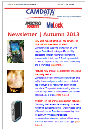 Autumn Newsletter 2013